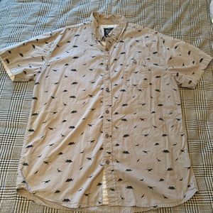 dino short-sleeved button-up